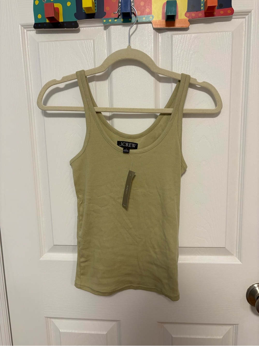 J. Crew Olive Green Ribbed Tank Top